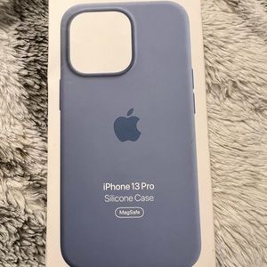 iPhone 13 Pro MagSafe Silicone Case- Blue Fog